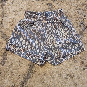 Tyche grey/blue high rise shorts